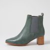 Shoes DIANA FERRARI | Larry Denim Natural Heel Leather Ankle Boots