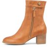 Shoes DJANGO & JULIETTE | Skyy Dark Tan Leather Ankle Boots