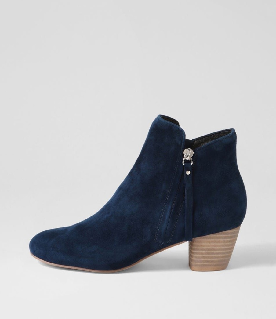 Shoes DJANGO & JULIETTE | Demanse Navy Suede Ankle Boots