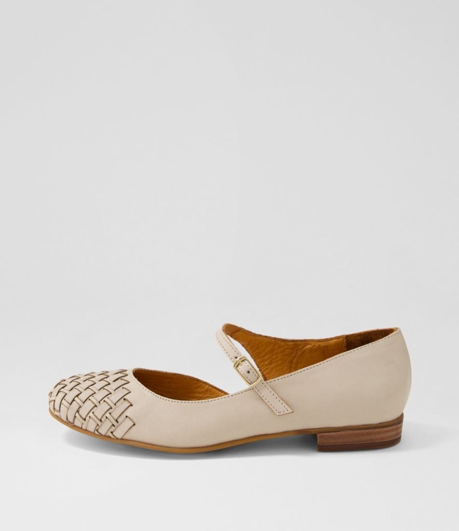 Shoes DIANA FERRARI | Reetta Light Stone Leather Flat Shoes