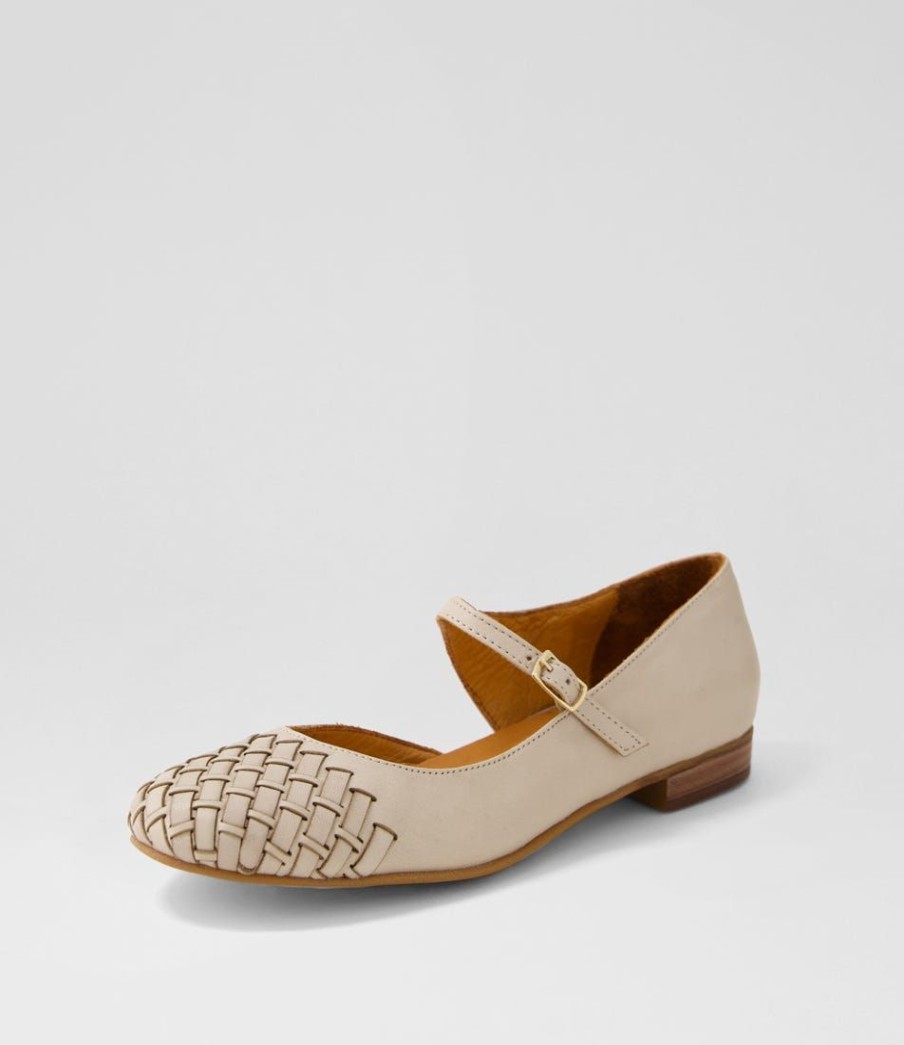 Shoes DIANA FERRARI | Reetta Light Stone Leather Flat Shoes