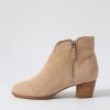 Shoes ZIERA | Govak W Latte Suede Ankle Boots