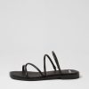 Shoes MOLLINI | Fortuna Black Leather Slides