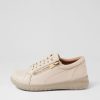 Shoes ZIERA | Solar Xf Nougat Tumble Leather Sneakers