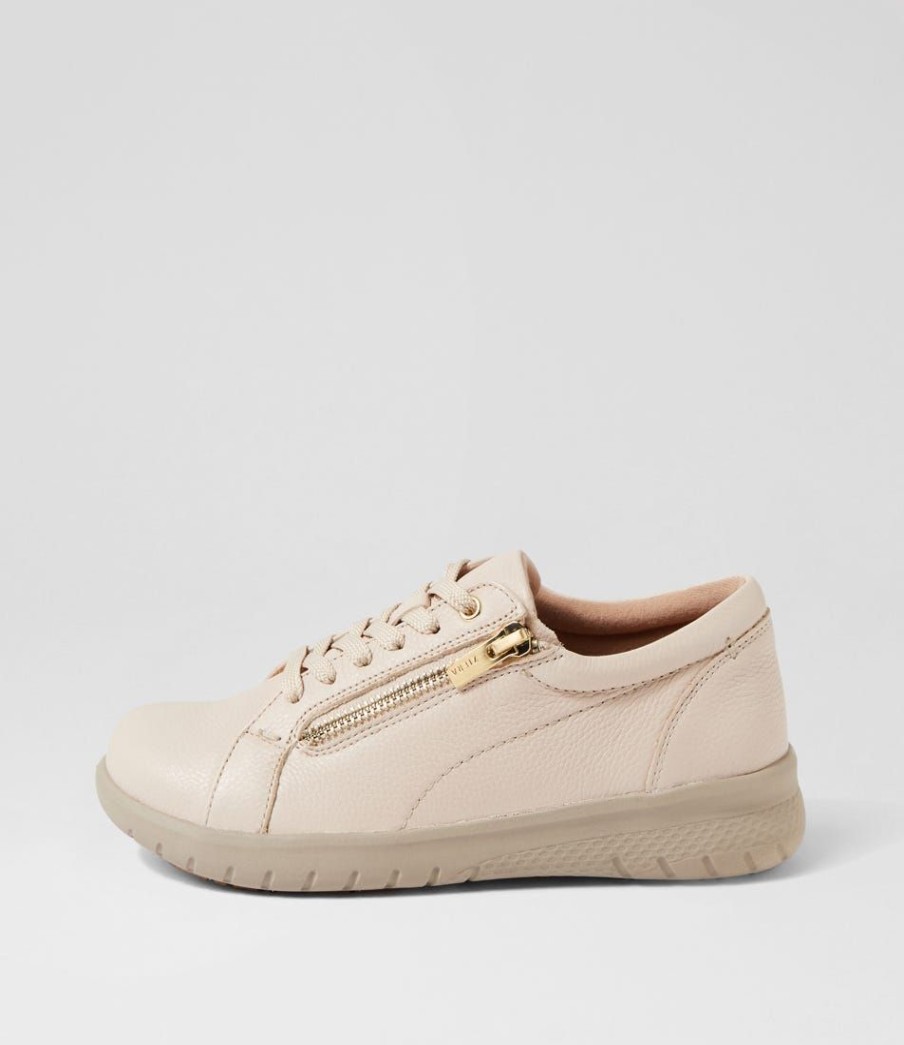 Shoes ZIERA | Solar Xf Nougat Tumble Leather Sneakers