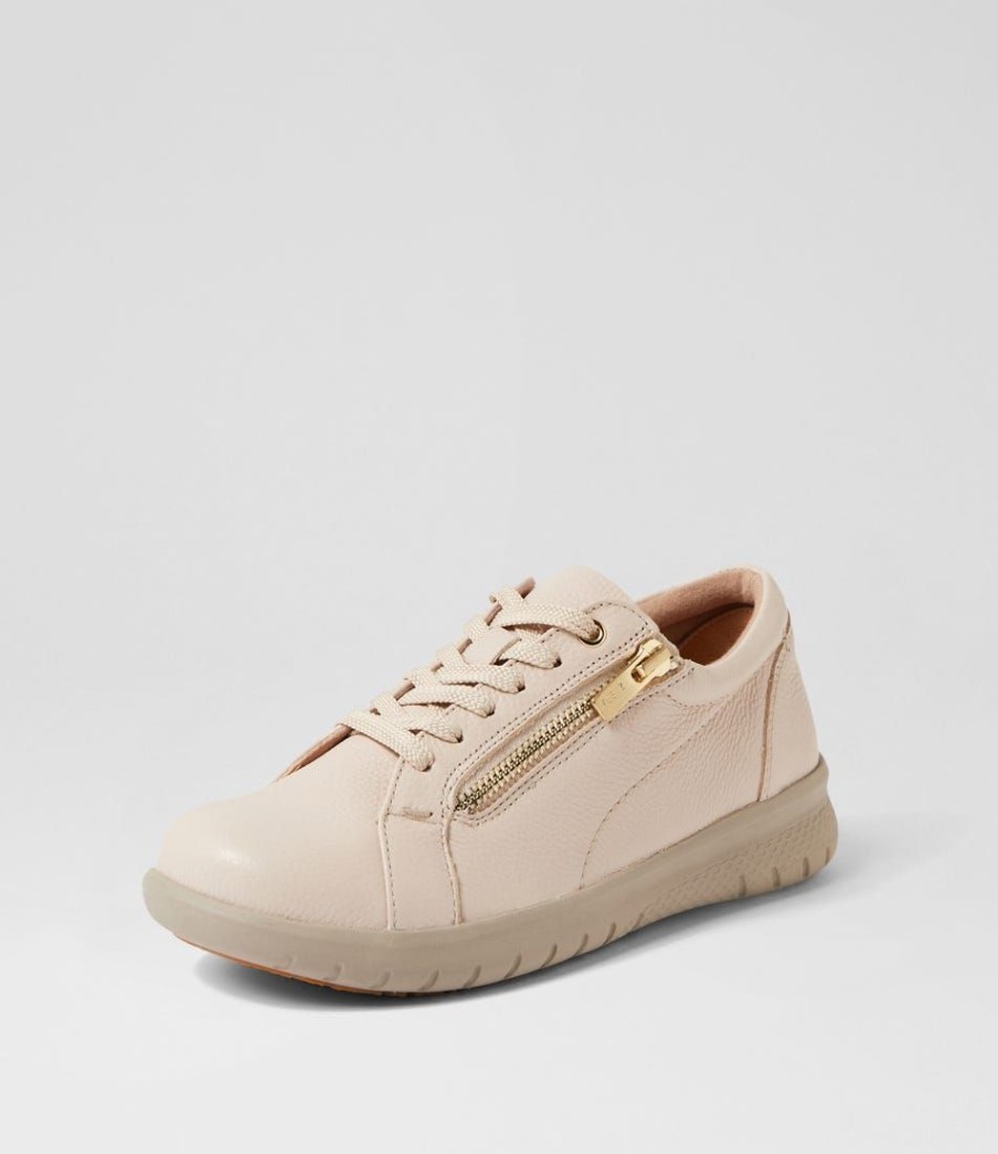 Shoes ZIERA | Solar Xf Nougat Tumble Leather Sneakers