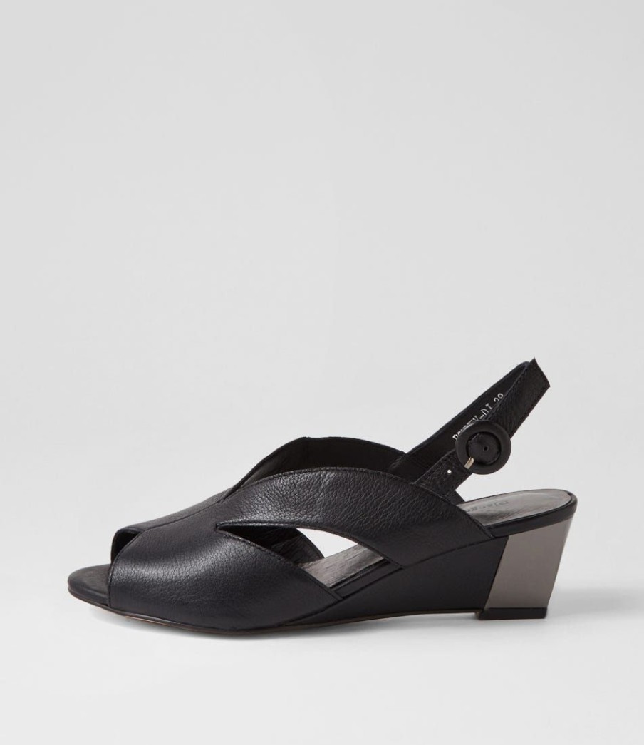 Shoes DJANGO & JULIETTE | Ronney Black Leather Sandals