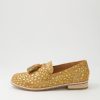 Shoes DJANGO & JULIETTE | Aydin Camel Gold Dot Leopard Pony Loafers