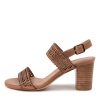 Shoes DJANGO & JULIETTE | Crista Tan Leather Sandals