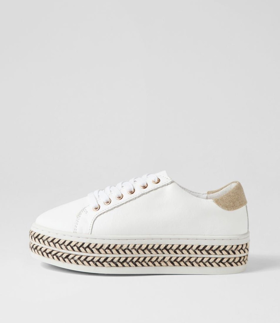 Shoes ALFIE & EVIE | Oppose White Leather Sneakers