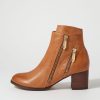 Shoes DJANGO & JULIETTE | Slaine New Tan Choc Leather Chelsea Boots