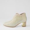 Shoes DJANGO & JULIETTE | Jonsy Gold Petrol Leather Ankle Boots