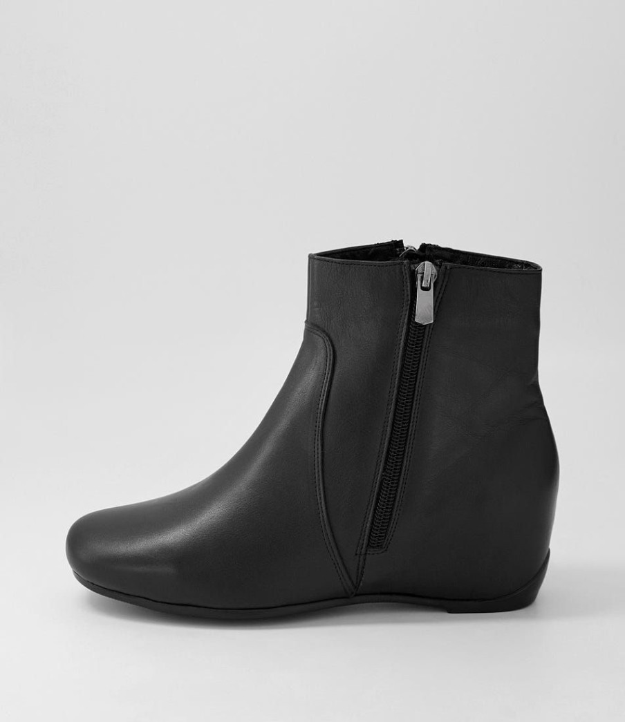 Shoes DIANA FERRARI | Fleur Black Leather Ankle Boots