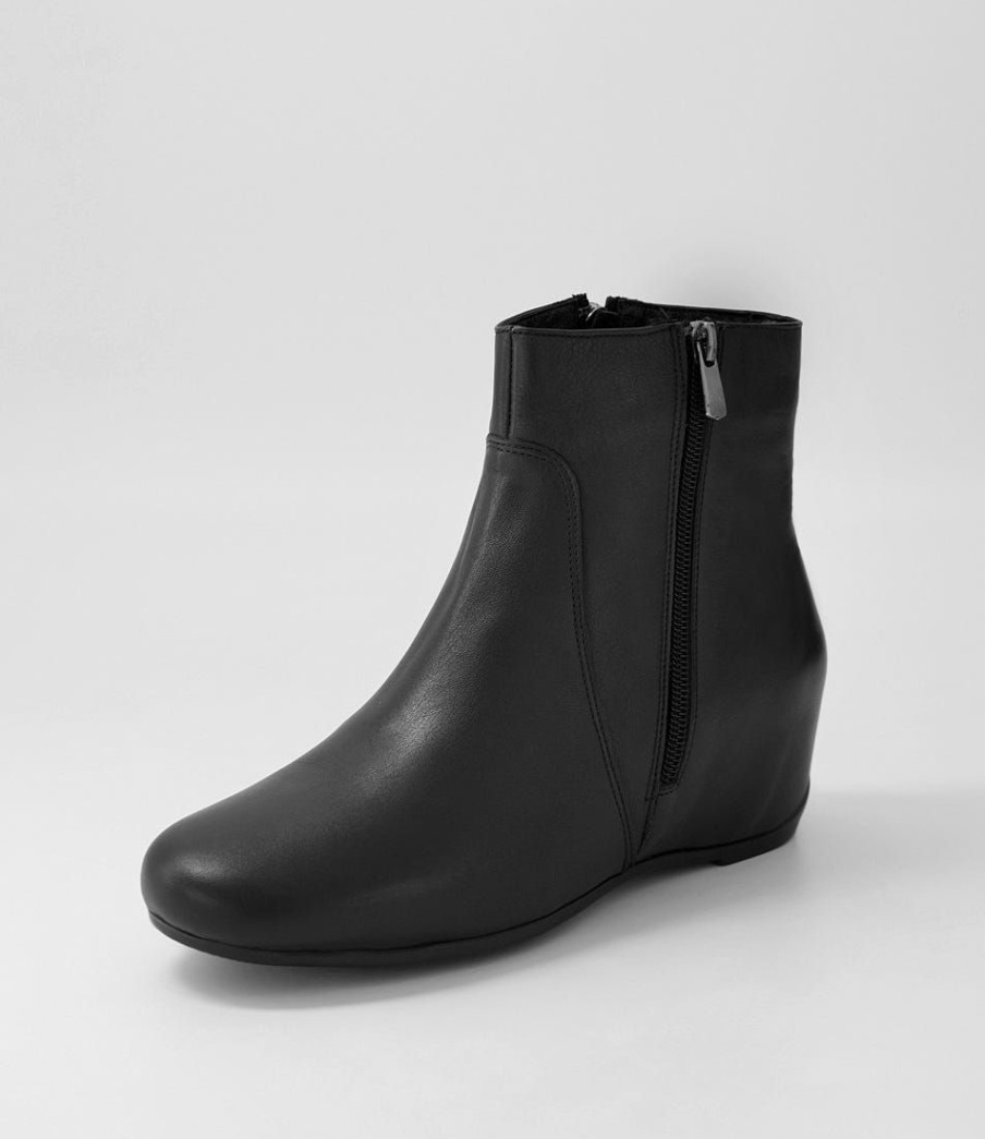 Shoes DIANA FERRARI | Fleur Black Leather Ankle Boots