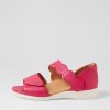 Shoes ZIERA | Donato W Bright Pink Leather Sandals