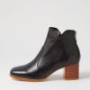 Shoes DJANGO & JULIETTE | Vascal Black Natural Heel Leather Ankle Boots