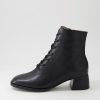 Shoes DJANGO & JULIETTE | Nocal Black Leather Lace Up Boots