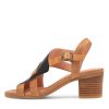 Shoes DJANGO & JULIETTE | Baltimore Black Dark Tan Leather Sandals