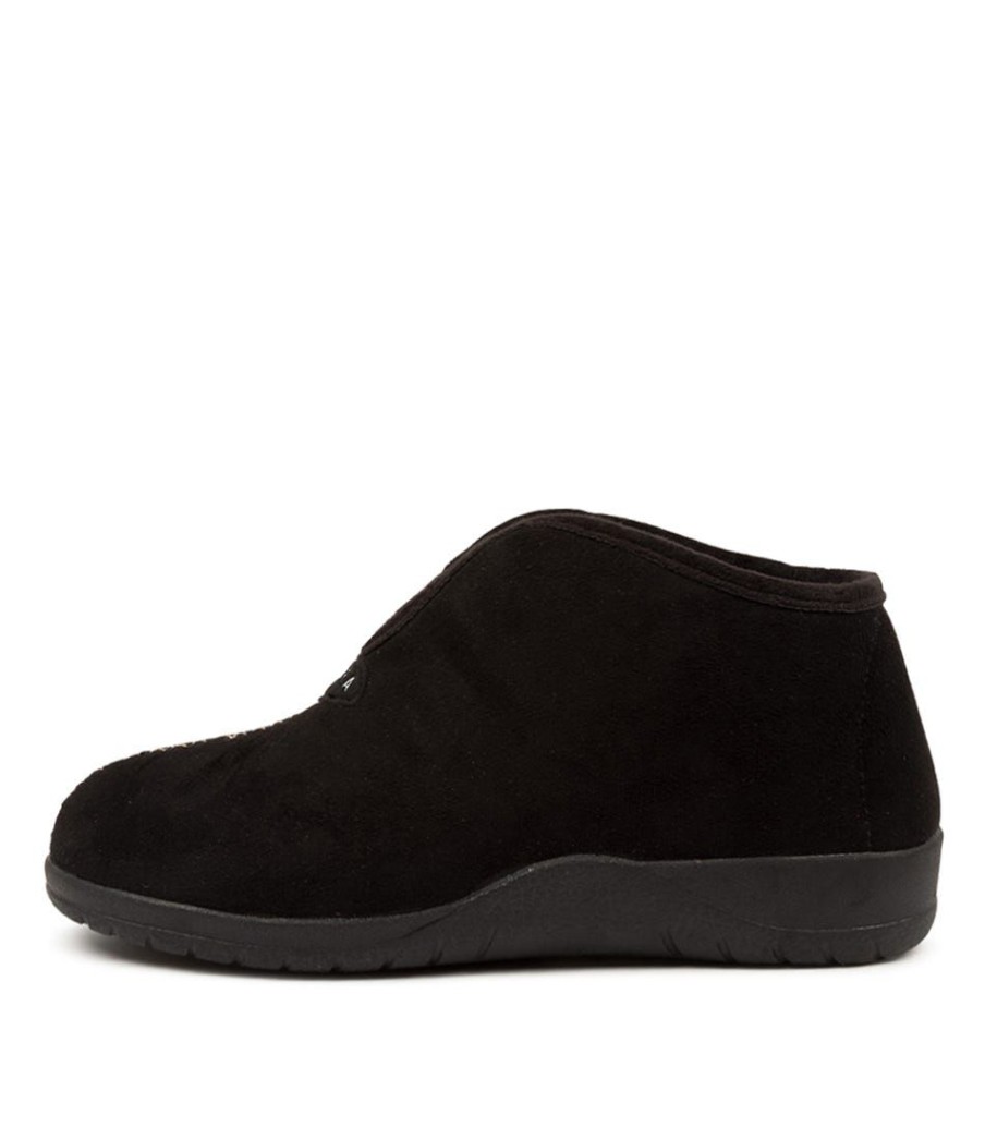 Shoes ZIERA | Cuddles W Black Slippers