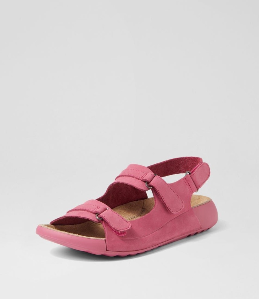 Shoes ZIERA | Yopal W Fuchsia Leather Sandals