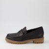 Shoes ZIERA | Metters W Black Natural Heel Leather Loafers