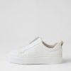 Shoes MOLLINI | Cannes White Gold Leather Sneakers