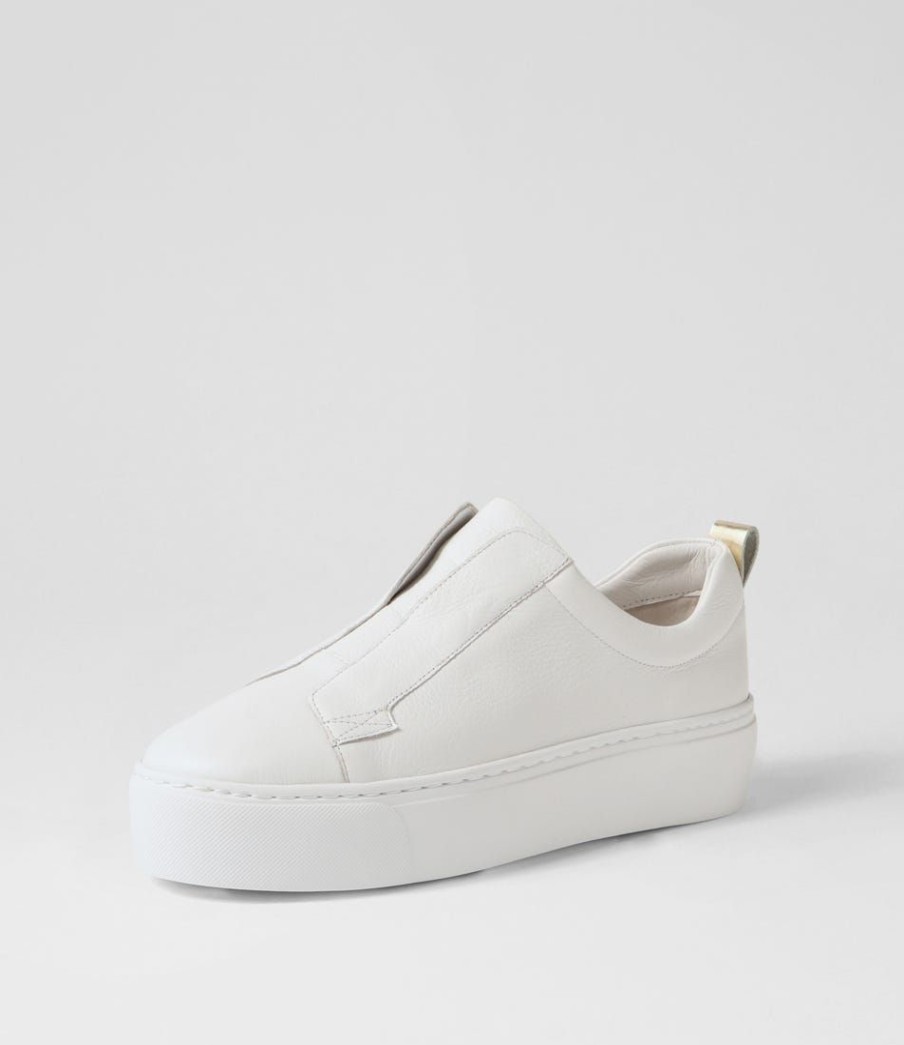 Shoes MOLLINI | Cannes White Gold Leather Sneakers