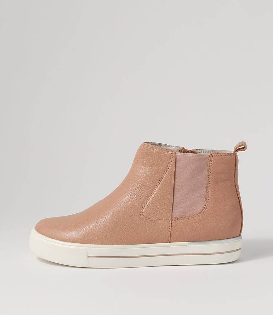 Shoes ZIERA | Arianah W Rose Leather Ankle Boots