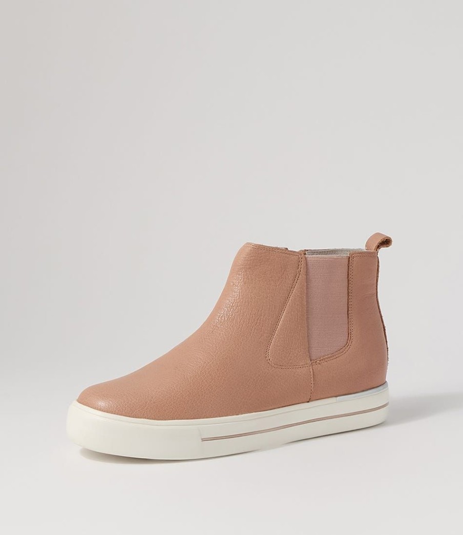 Shoes ZIERA | Arianah W Rose Leather Ankle Boots