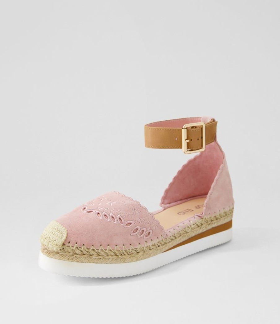 Shoes TOP END | Witteny Mushroom Tan Suede Leather Espadrilles