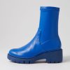 Shoes DJANGO & JULIETTE | Urina Cobalt Blue Stretch Ankle Boots