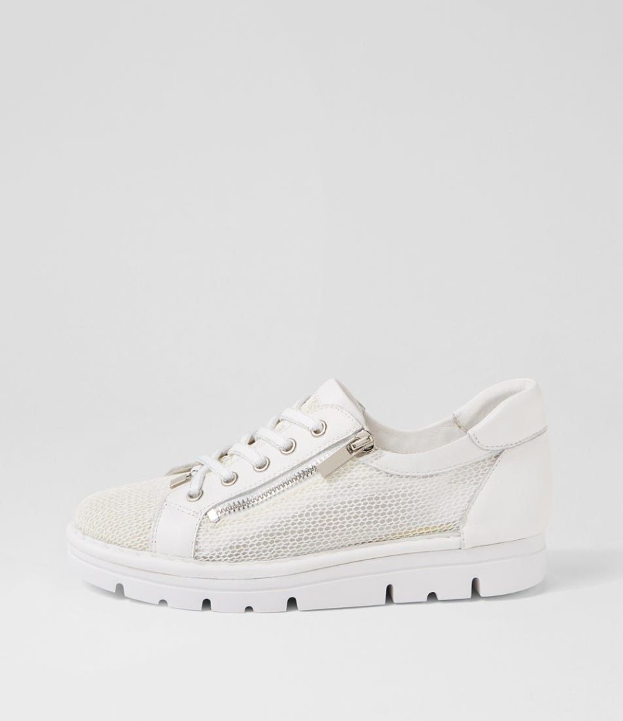 Shoes TOP END | Eton White Mesh Leather Sneakers