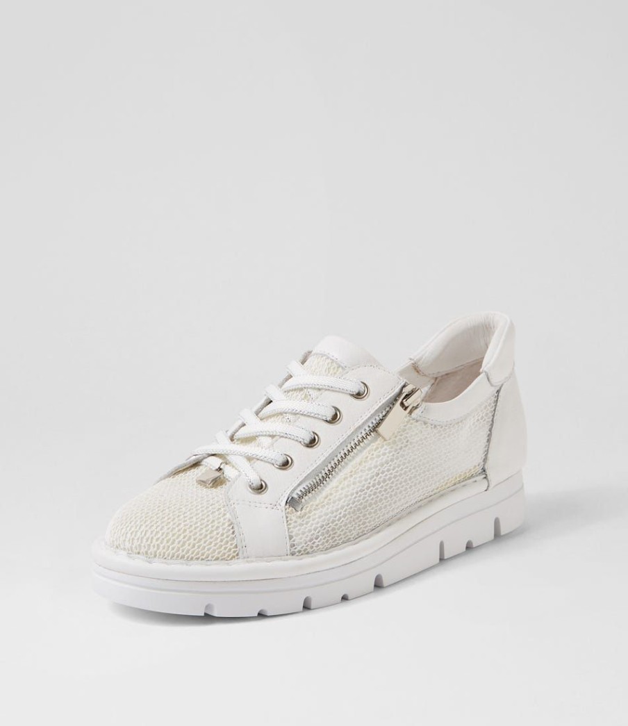 Shoes TOP END | Eton White Mesh Leather Sneakers