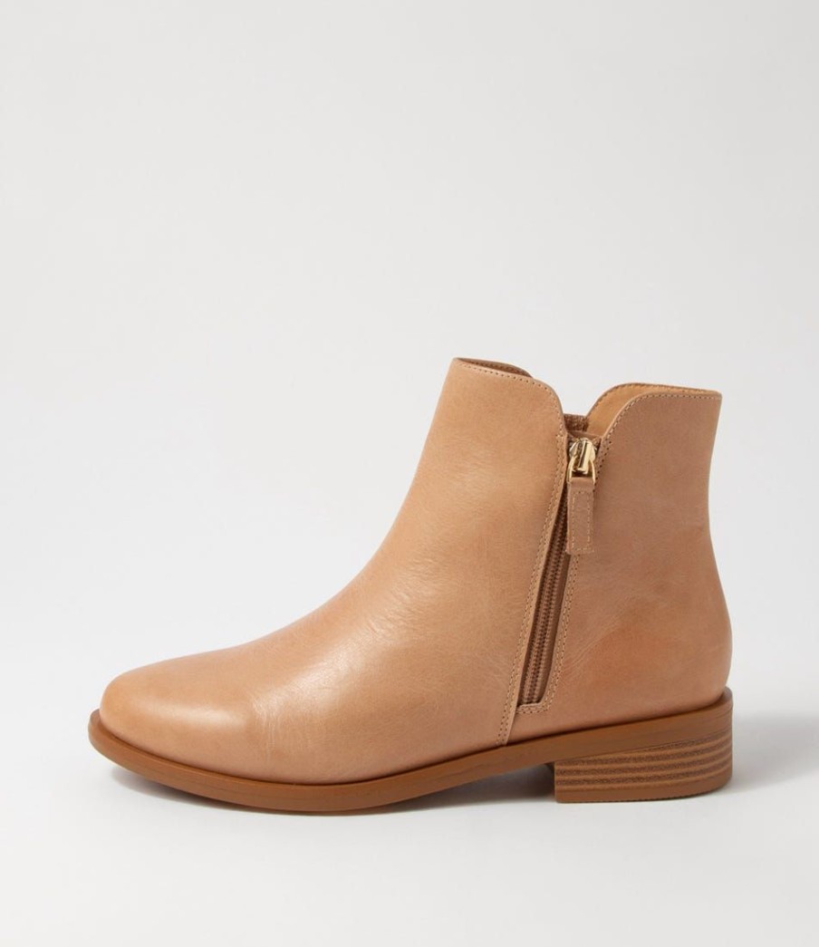 Shoes ZIERA | Skylars Xf Cappuccino Leather Ankle Boots