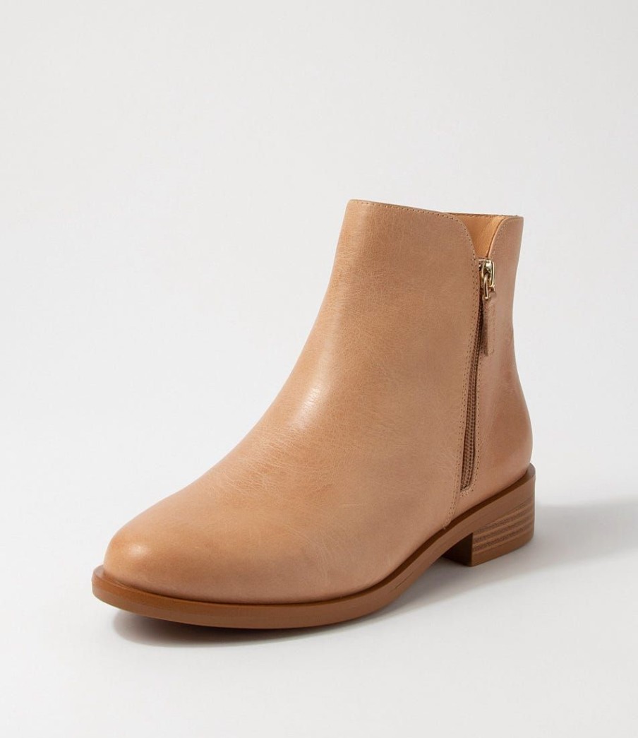 Shoes ZIERA | Skylars Xf Cappuccino Leather Ankle Boots