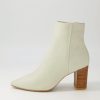 Shoes DJANGO & JULIETTE | Nerine Stone Natural Heel Leather Ankle Boots