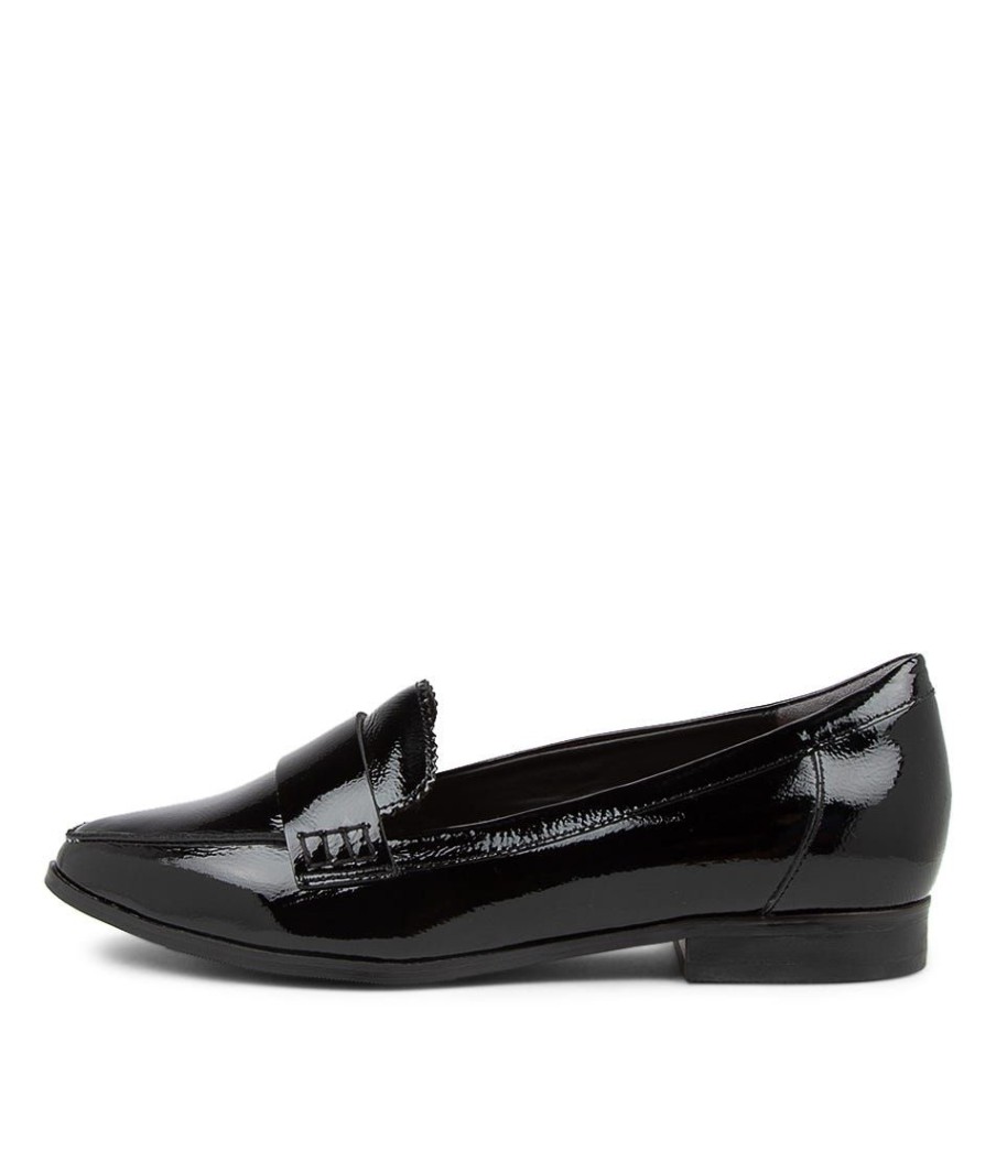 Shoes ZIERA | Oreta Xw Black Patent Leather Loafers