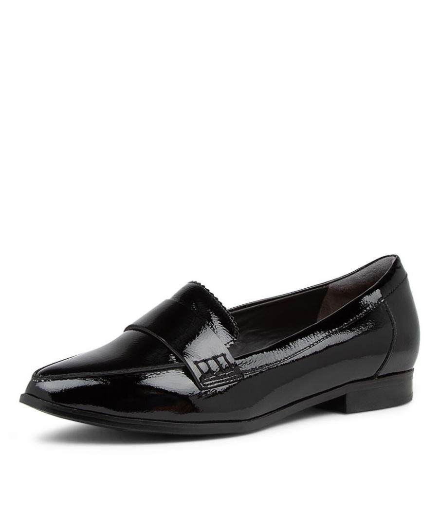 Shoes ZIERA | Oreta Xw Black Patent Leather Loafers