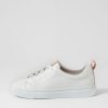 Shoes MOLLINI | Oshiy White Dark Nude Leather Sneakers