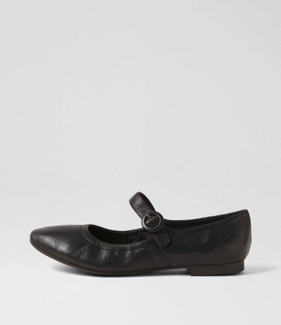 Shoes DIANA FERRARI | Archa Black Leather Flat Shoes