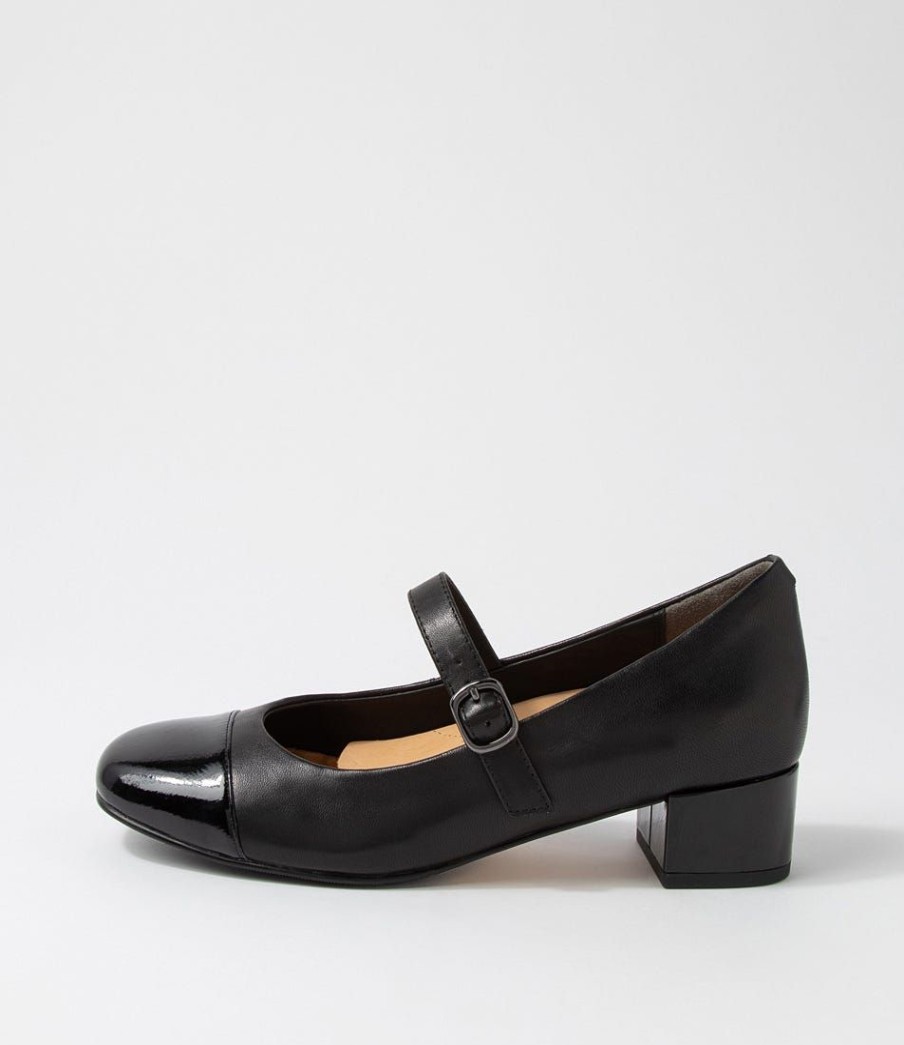 Shoes ZIERA | Kowder W Black Patent Leather Heels