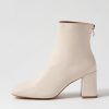 Shoes MOLLINI | Tems Cream Leather Ankle Boots