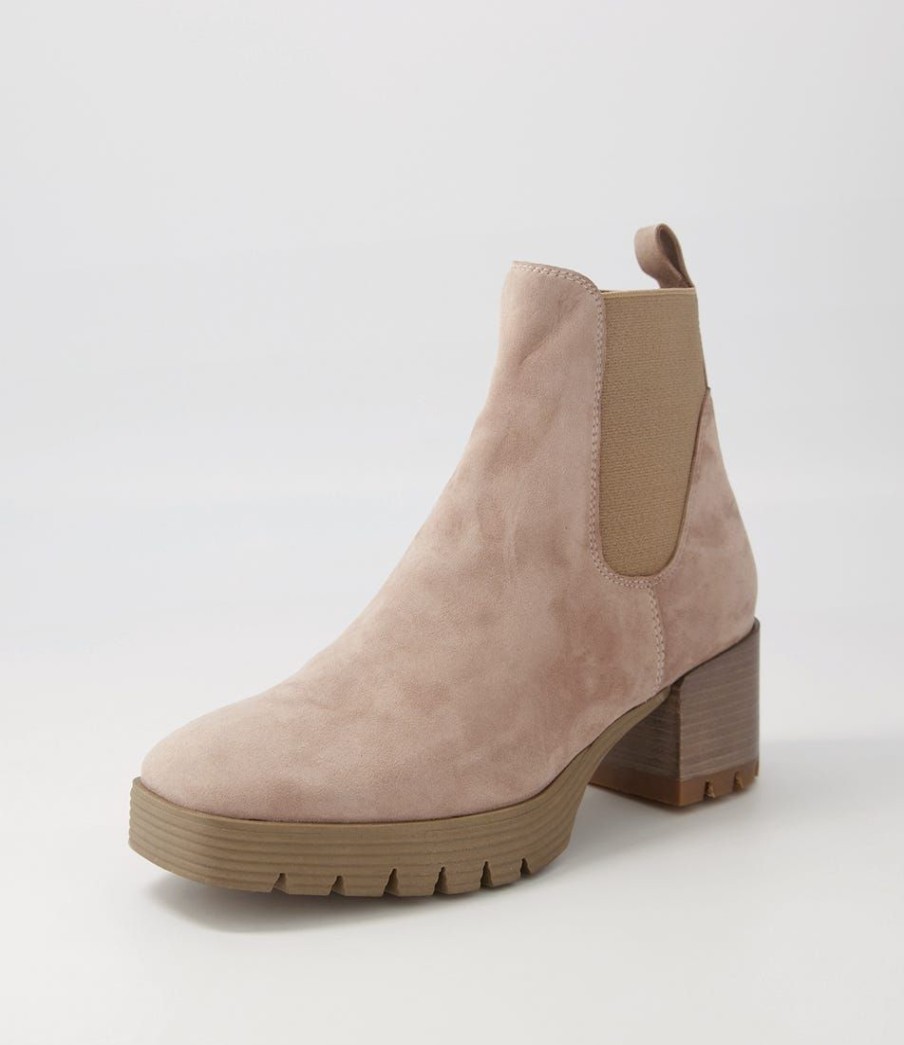 Shoes DJANGO & JULIETTE | Dunkan Mushroom Suede Chelsea Boots