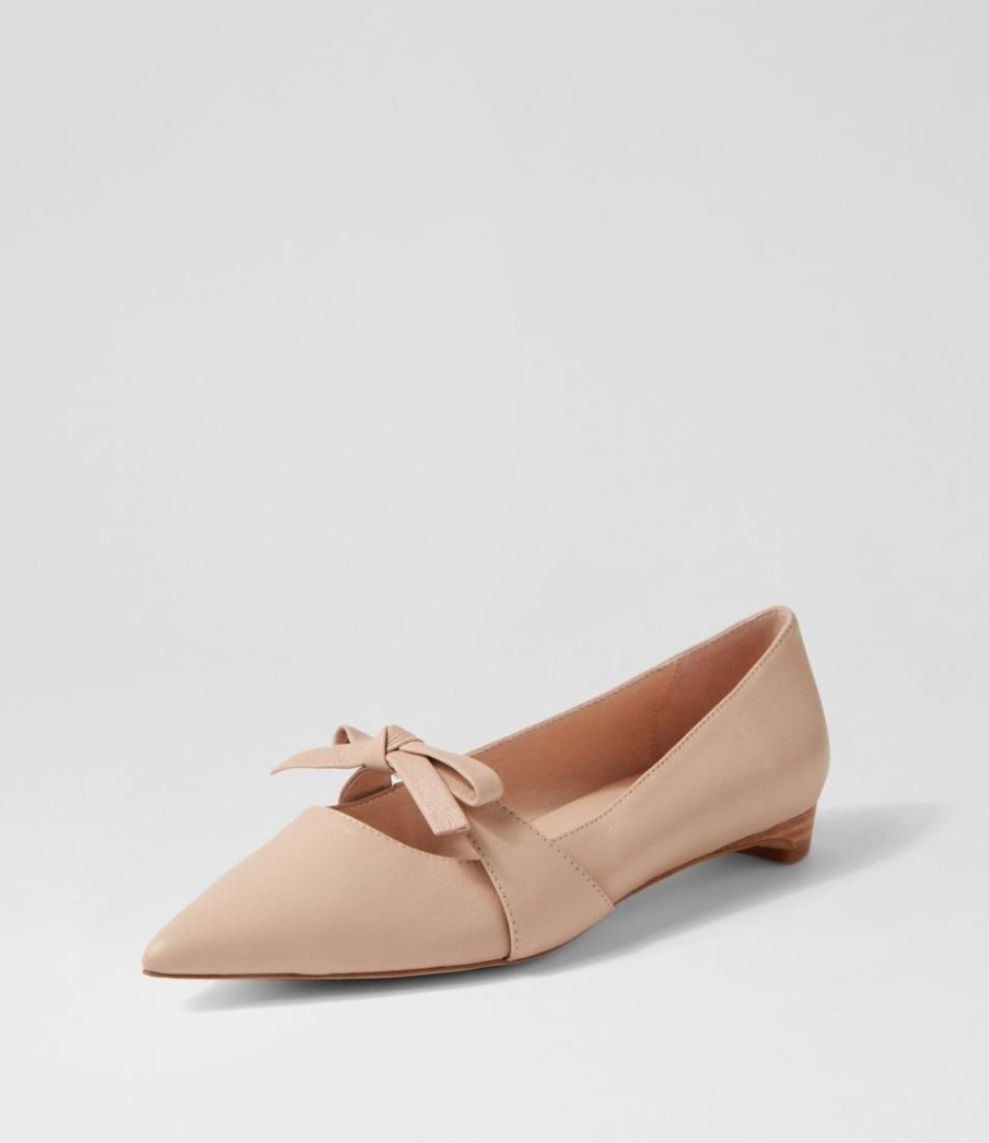 Shoes DIANA FERRARI | Dulcie Dark Nude Natural Heel Leather Loafers