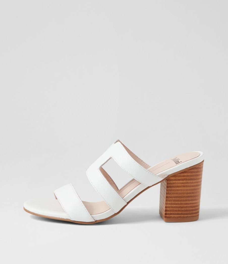 Shoes MOLLINI | Arlar White Natural Leather Mules