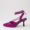 Shoes MOLLINI | Augusty Fuchsia Metallic Snake Heels