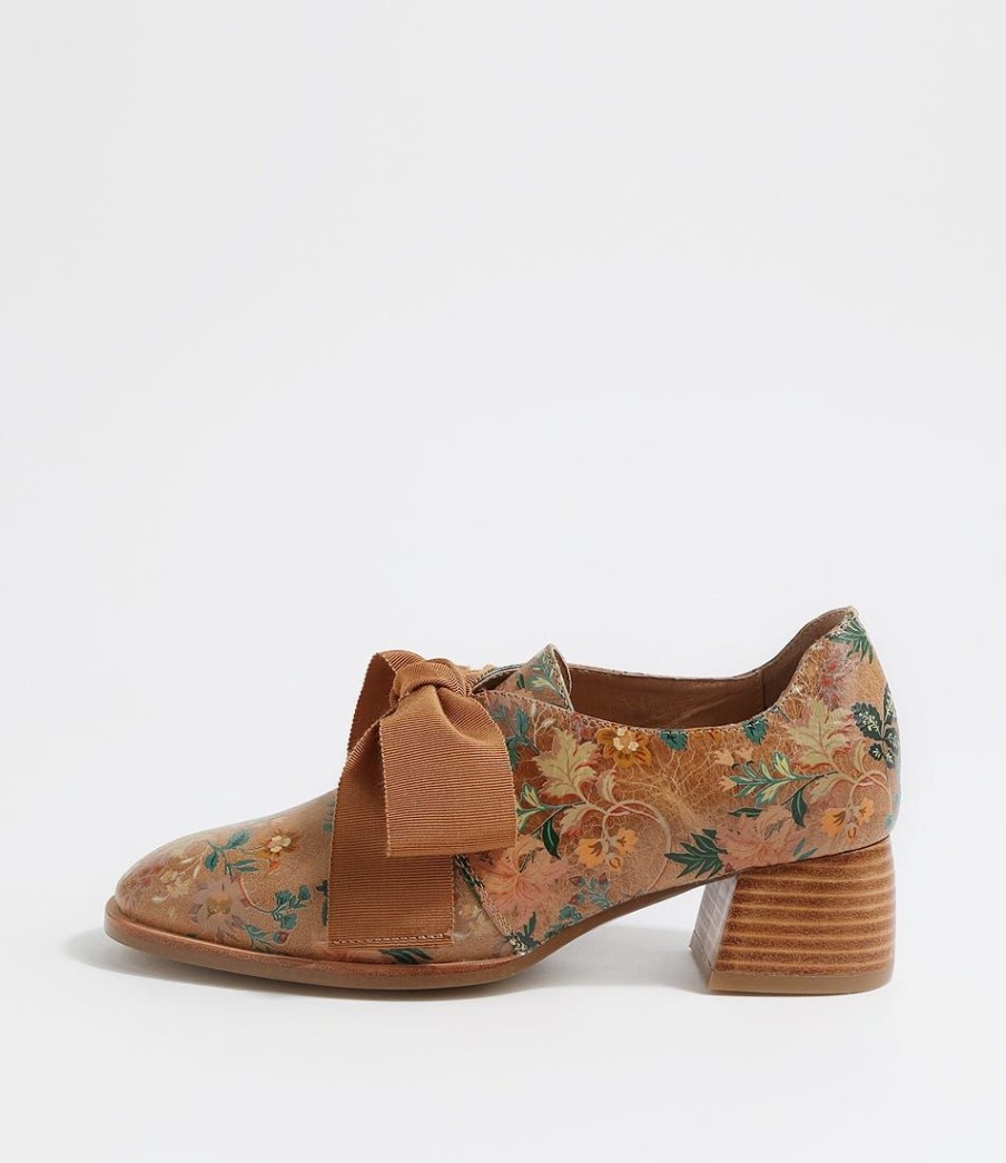 Shoes DJANGO & JULIETTE | Nonah Vintage Tan Leather Heels