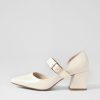 Shoes DJANGO & JULIETTE | Milling Ivory Patent Leather Mary Jane Heels