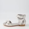 Shoes DJANGO & JULIETTE | Pallen Silver Scratch Leather Sandals