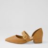 Shoes MOLLINI | Theday Tan Leather Mary Jane Heels